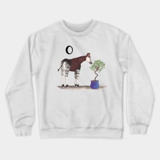 O is for Okapi Crewneck Sweatshirt